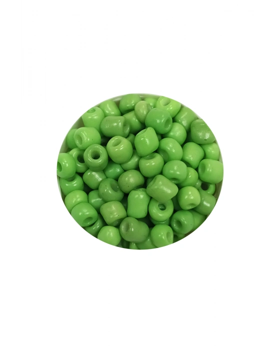 Dökme Cam Kum Boncuk Büyük Boy (6/0) 4 mm - 20 Gram - Yeşil - BNC072