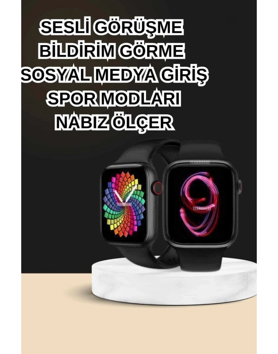 Dokunmatik Akıllı Saat Yeni Nesil Kulaklık Kampanyası ANC Özelliği Yüksek Ses Kaliteli