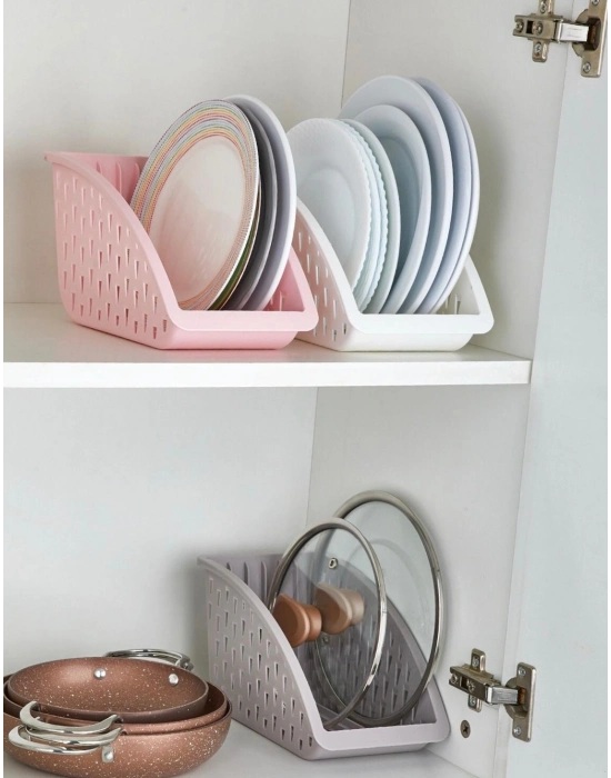 Dolap İçi Tabak ve Tencere Kapak Organizeri