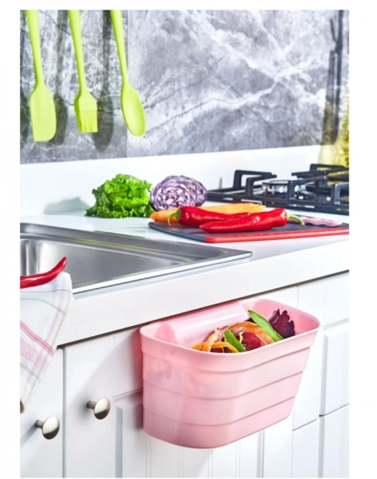 Dolap Kapağı Organizeri - Tezgah Çöp Kutusu