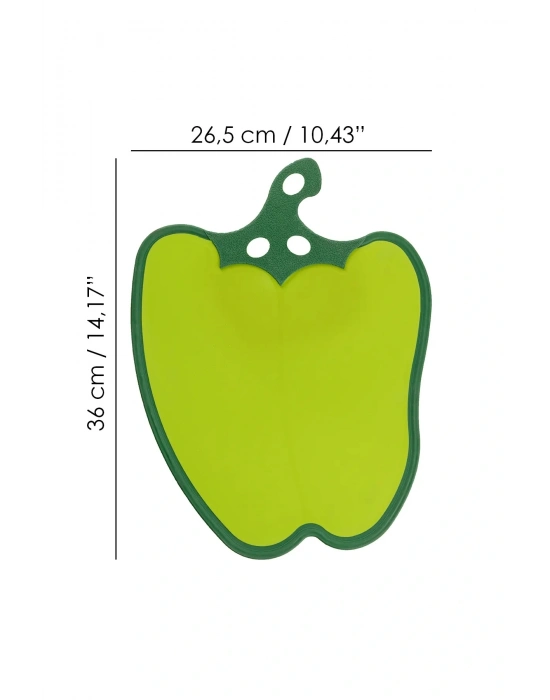 Dolma Biber Figürlü Kaydırmaz Kesme Tahtası Doğrama Panosu