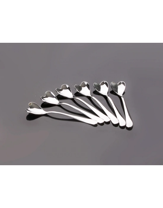 Dondurma Kaşığı - Kalpli (6adet)