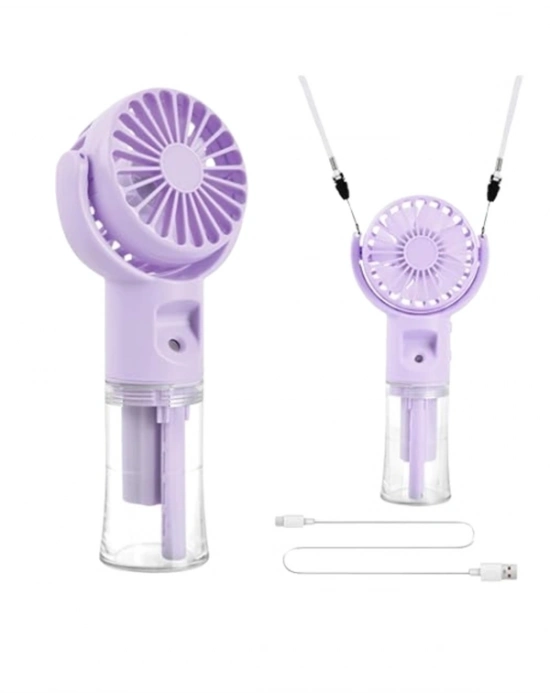 ® Dönen Su Sisli El Fanı – 4 Kademeli Rüzgar, Şeffaf Su Haznesi, Sessiz Çalışma