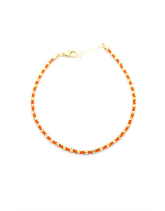 Dorika Boncuk Halhal - Turuncu