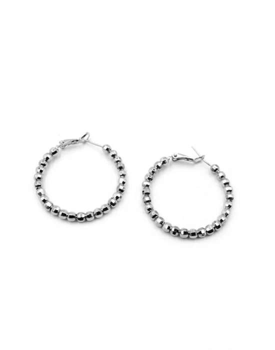 Dorika Halka Küpe- 3,5cm - Gümüş