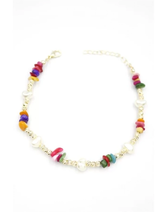 Dorika Taş Halhal - ÇOK RENKLİ