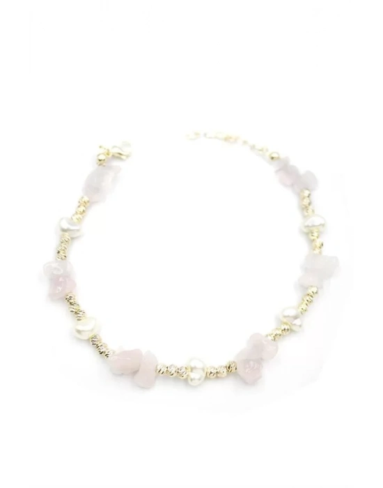 Dorika Taş Halhal - Pembe