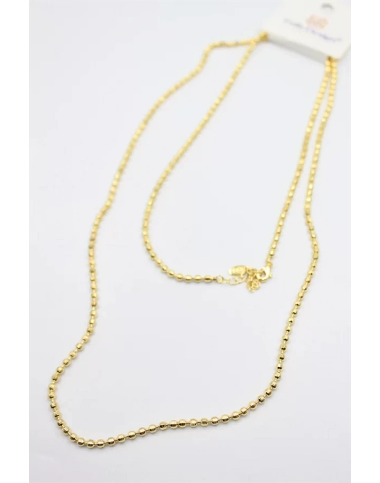 Dorika Zincir Kolye- 90 cm - Altın