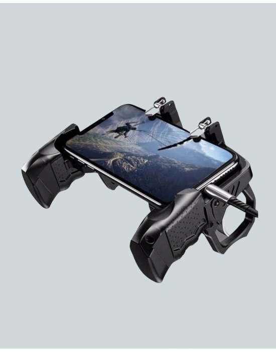 Dört Parmak Destekli Mobil Gamepad Tetikli Oyun Kontrolcüsü
