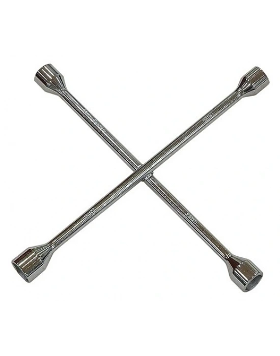 Dörtlü Bijon Anahtarı Krom Çelik Tam Profesyonel Lokmalı Bijon Tüm Araçlar İçindir