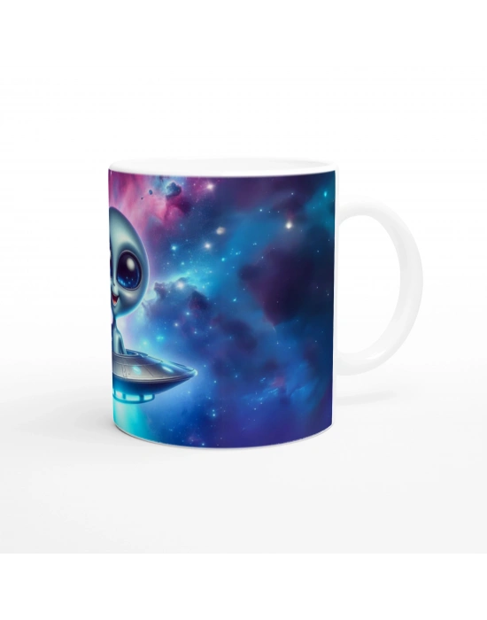 Dost Canlısı Uzaylı Temalı Çocuklara Özel Baskılı Kupa Bardak