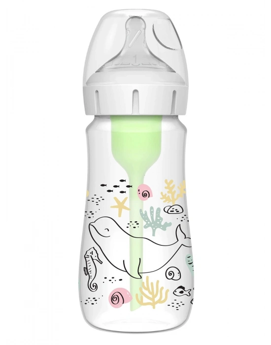 Dr.Browns Geniş Ağız PP Antikolik Options Biberon  270 ml Kız