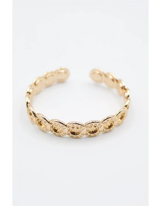 Düğme Bilezik - Altın