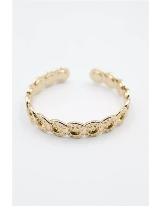 Düğme Bilezik - Altın