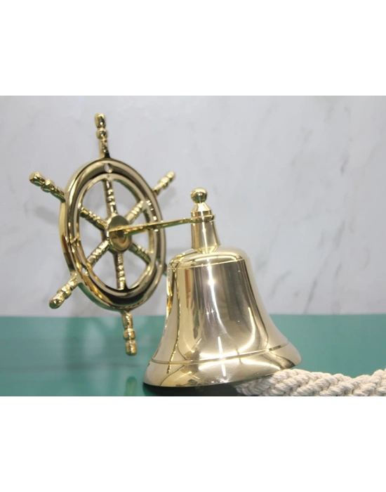 Dümenli Pirinç Duvara Asmalı Çan