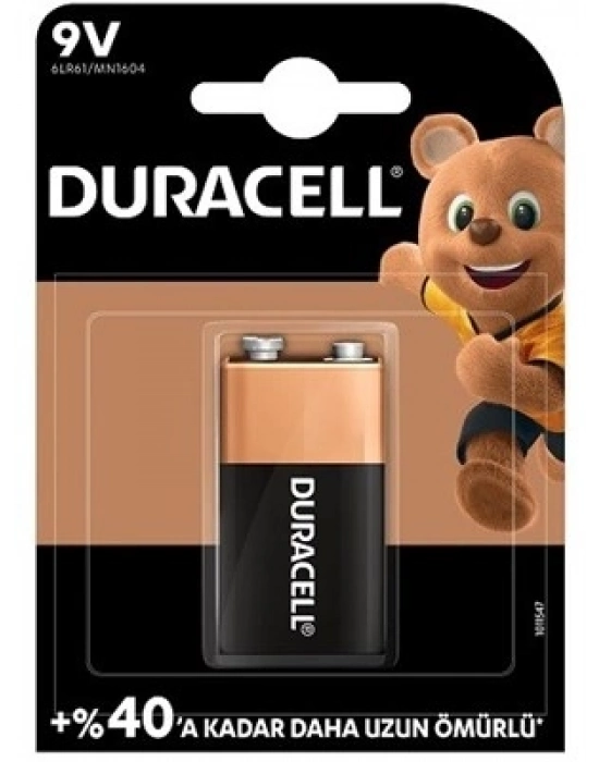 Duracell 9v Alkalin Pil