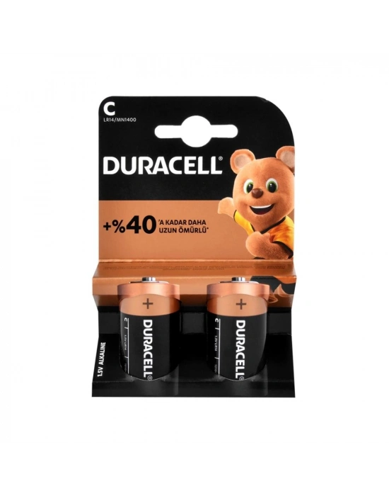 Duracell Alkalin  Orta Boy C Pil 2li