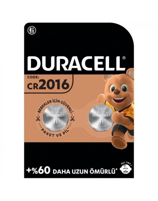 Duracell Cr2016 3v Lityum Pil 2li Paket