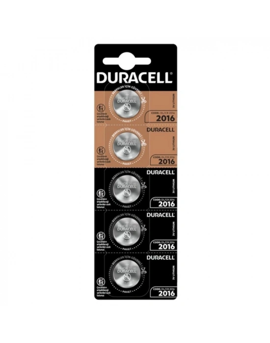Duracell Cr2016 3v Lityum Pil 5li Paket