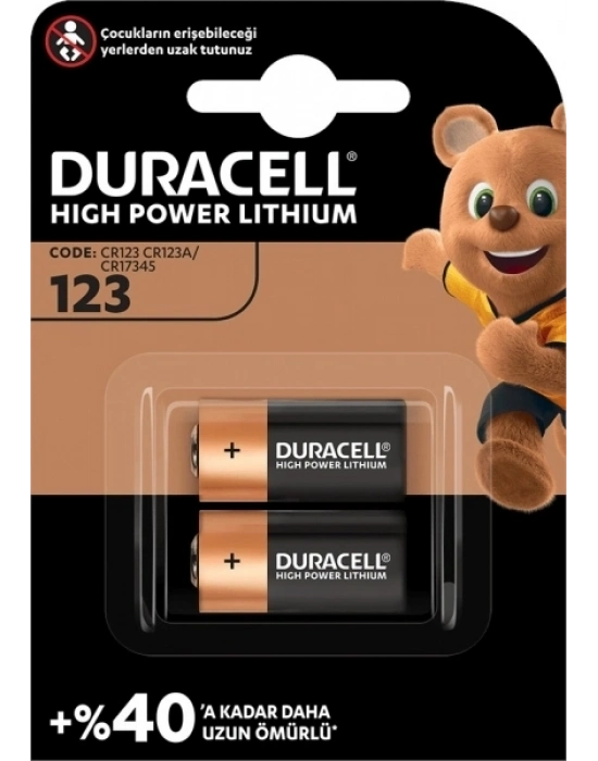 Duracell Lityum Cr123a Pil 2li