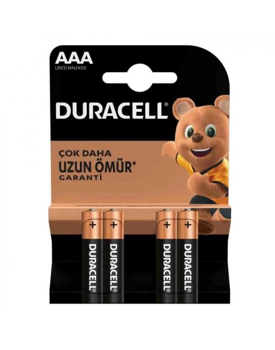 Duracell Lr03/mn2400 Alkalin Aaa İnce Kalem Pil 4lü Paket