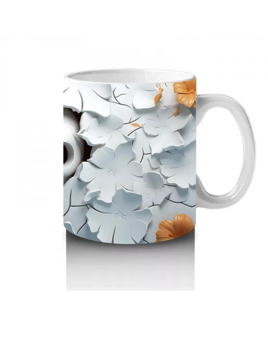 Duvar Çatlağında Gizlenen Kabak Gülümsemesi – Hediyelik Kahve Kupası