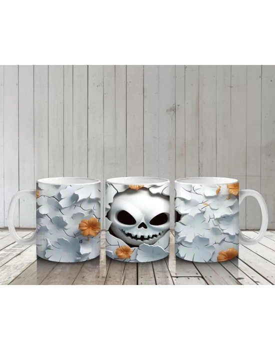 Duvar Çatlağında Gizlenen Kabak Gülümsemesi – Hediyelik Kahve Kupası