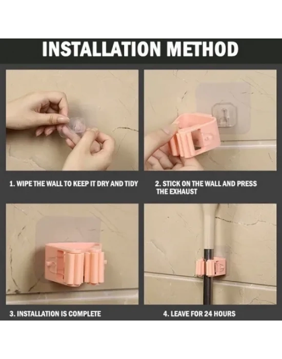 Duvara Monte Mop Paspas Tutucu 4 Adet