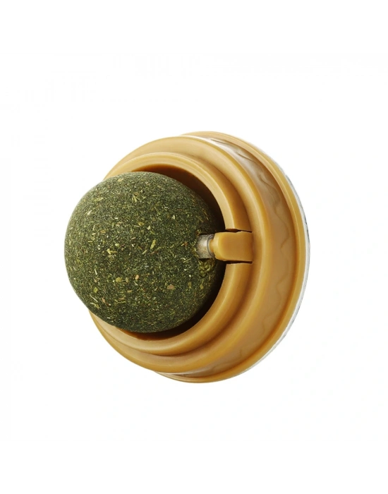 Duvara Yapışan Dönen Kedi Nanesi Cat Oyun Topu Doğal Kedi Oyuncağı