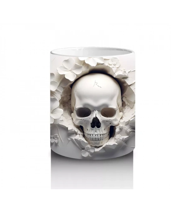 Duvardan Sarkan Sessiz Kafatası – Hediyelik Kahve Kupası