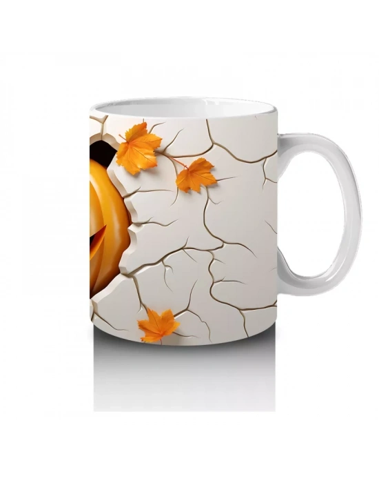 Duvarı Delen Kahkahalı Balkabağı – Hediyelik Kahve Kupası