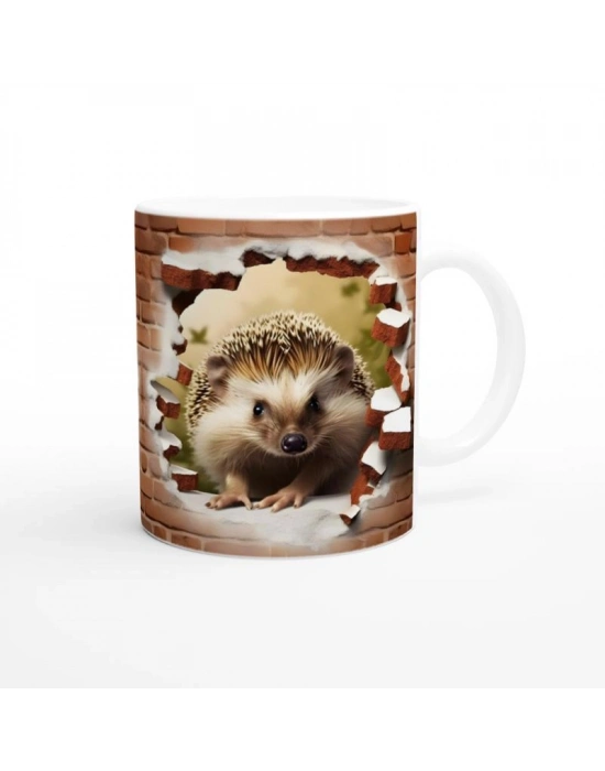 Duvarı Delen Kirpi Kupa Bardak