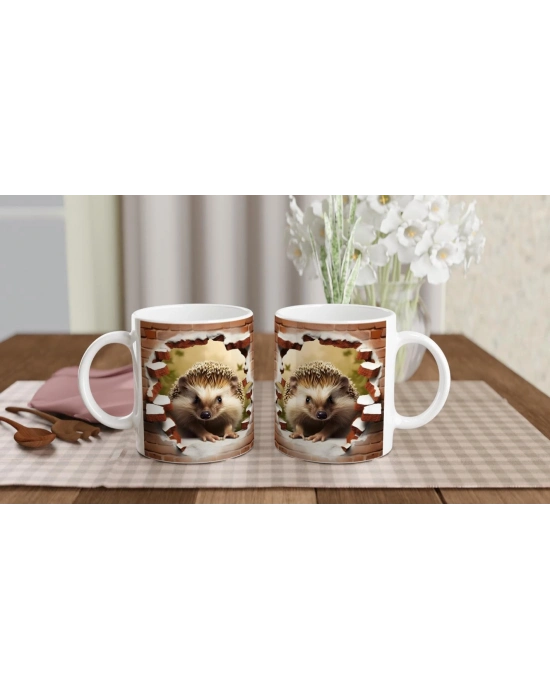 Duvarı Delen Kirpi Kupa Bardak