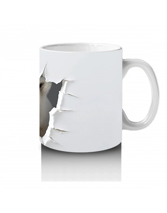 Duvarı Delen Kutup Ayısı – Baskılı Kahve Kupası