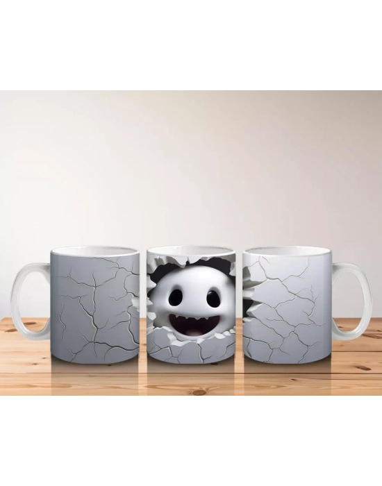 Duvarı Delen Neşeli Hayalet – Hediyelik Kahve Kupası