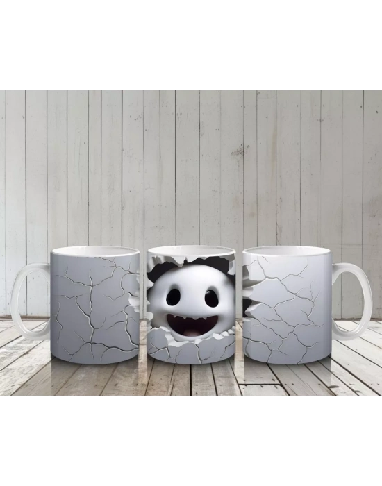 Duvarı Delen Neşeli Hayalet – Hediyelik Kahve Kupası