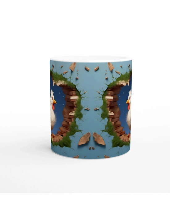 Duvarı Delen Tavuk Kupa Bardak