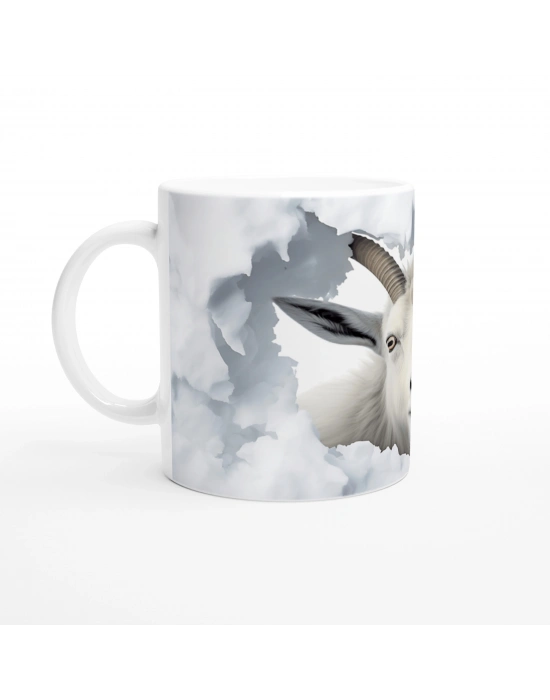 Duvarı Yarmış Dağ Keçisi Temalı Baskılı Kupa Bardak