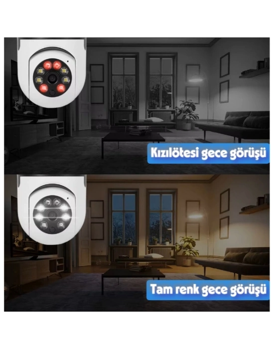 Duy Girişli Kablosuz Ampul Kamera