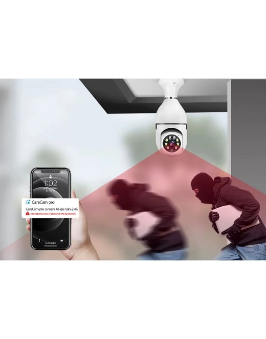 Duy Girişli Kablosuz Ampul Kamera