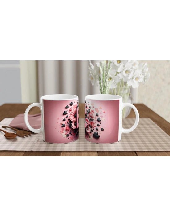 E Harfi Dekoratif Alfabe Kupa Bardak