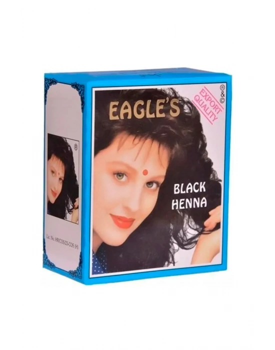 Eagles Orijinal Hint Kınası Saç Boyası Siyah - Black Henna