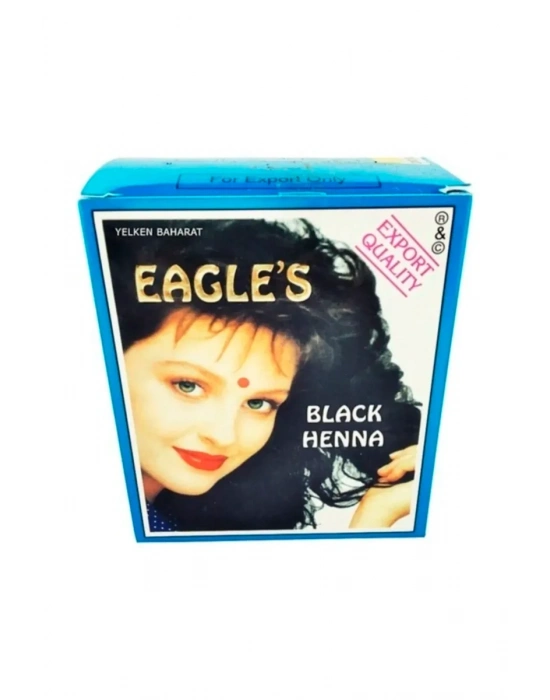 Eagles Orijinal Hint Kınası Saç Boyası Siyah - Black Henna