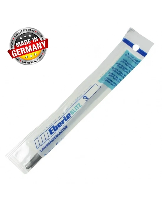 Eberle Blitz Düz Ahşap Plastik Kıl Testere Ağzı No:6 - 12 Adet