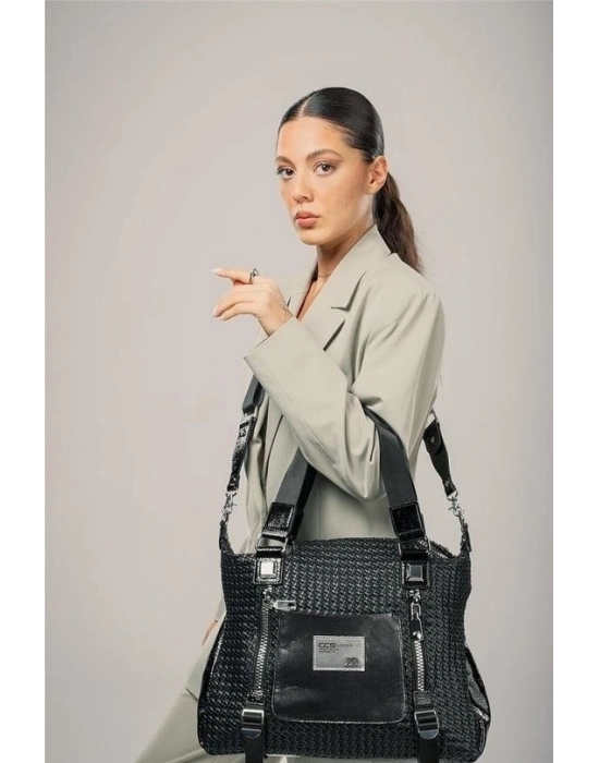 Ebga Siyah Cilt Kol Ve Omuz Çantası