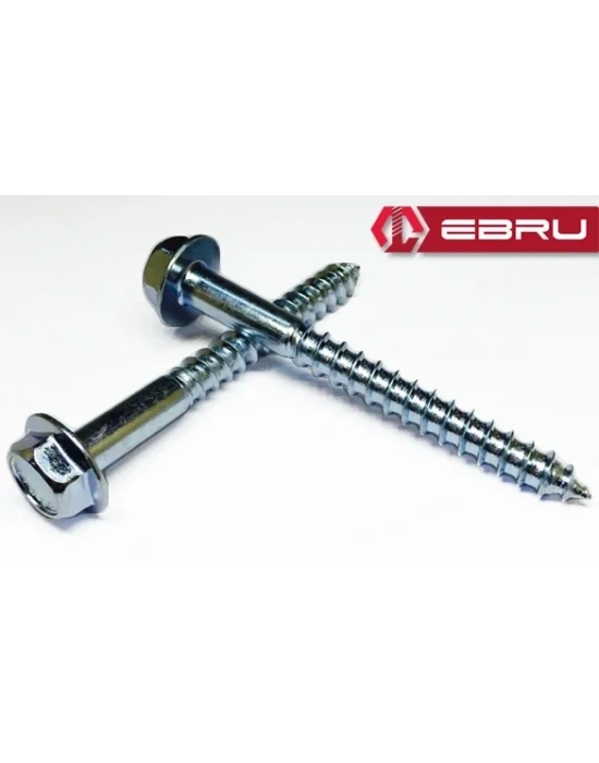 Ebru Altıköşe Başlı Flanşlı Trifon Vida 10x100 - 100 Adet