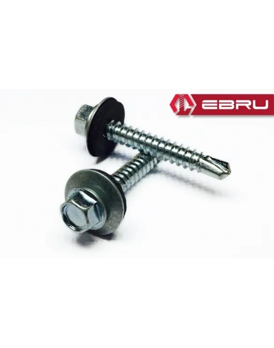 Ebru Matkap Uçlu Çatı Trapez Vidası 5,5x32 - 50 Adet