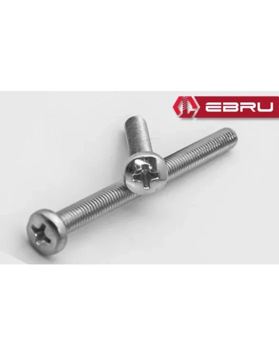 Ebru Yuvarlak Yıldız Başlı Ysb Civata M5x40 - 100 Adet