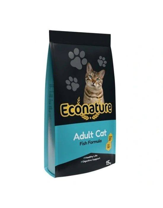 Econature Balıklı Yetişkin Kedi Maması 15 Kg