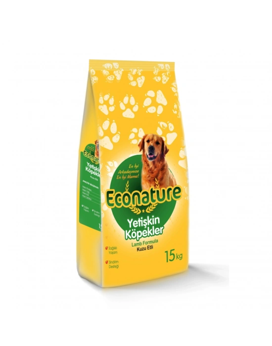 Econature Kuzu Etli Yetişkin Köpek Maması 15 Kg